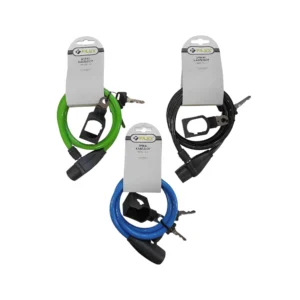 FALKX Spiral cable lock 1000x10mm assorted