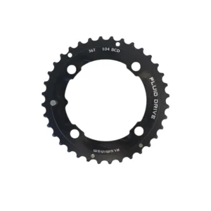 Sunrace 36T chainring CRMS660, BCD 104mm, black