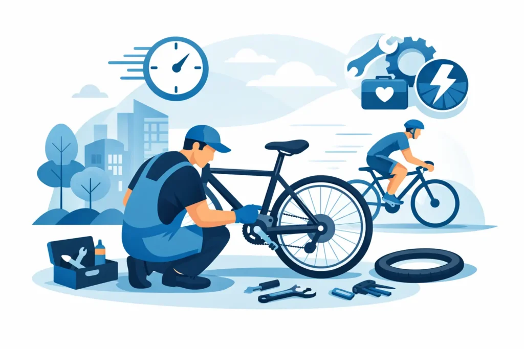 Akut cykelreparation - få cyklen kørende hurtigt