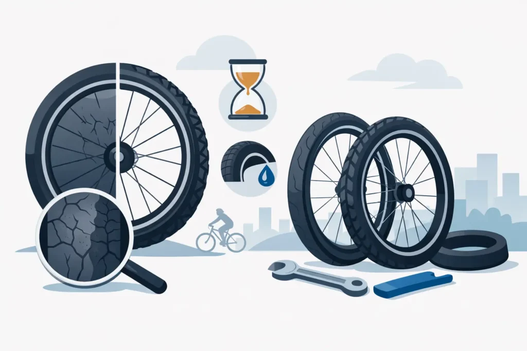Hvornår skal cykeldæk skiftes?