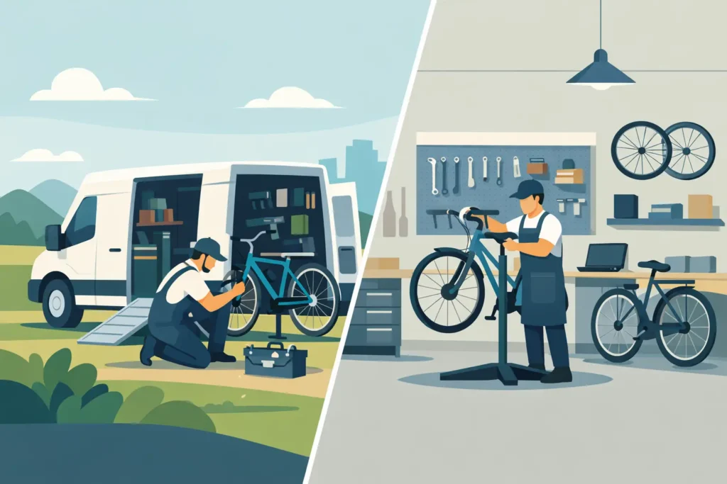 Mobil cykelservice eller værksted?