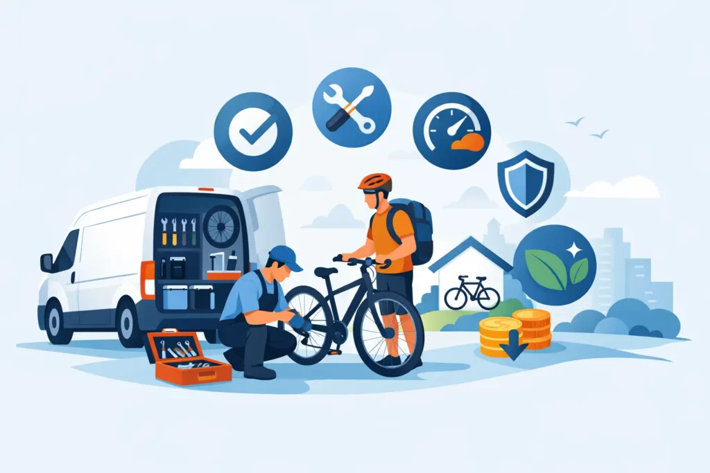8 klare fordele ved mobil cykelservice