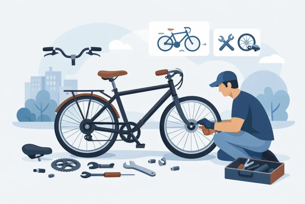 Hvordan samler man citybike korrekt?