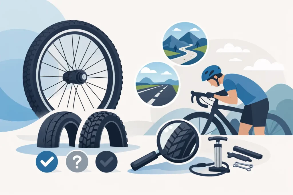 Sådan vælger du cykeldæk rigtigt