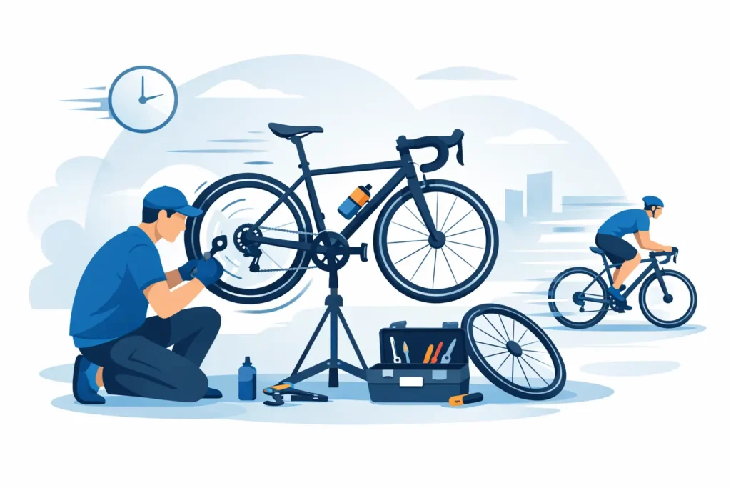 Eksempel på hurtig cykelreparation