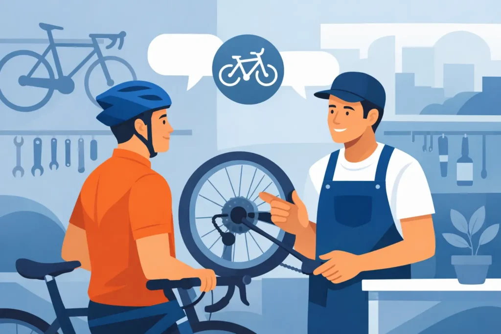 Direkte kontakt med cykelmekaniker giver ro