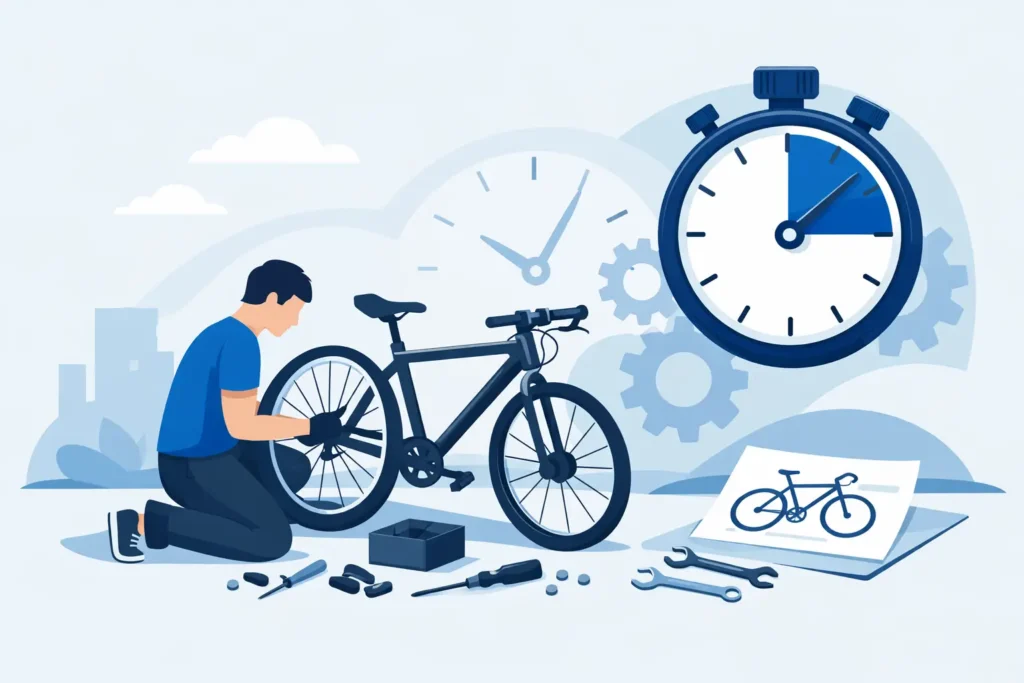 Hvor lang tid tager cykelsamling?